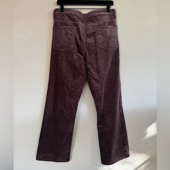 Pilcro The Adi Mid-Rise Frayed Relaxed Flare Jeans: Corduroy Edition - Picture 6 of 6